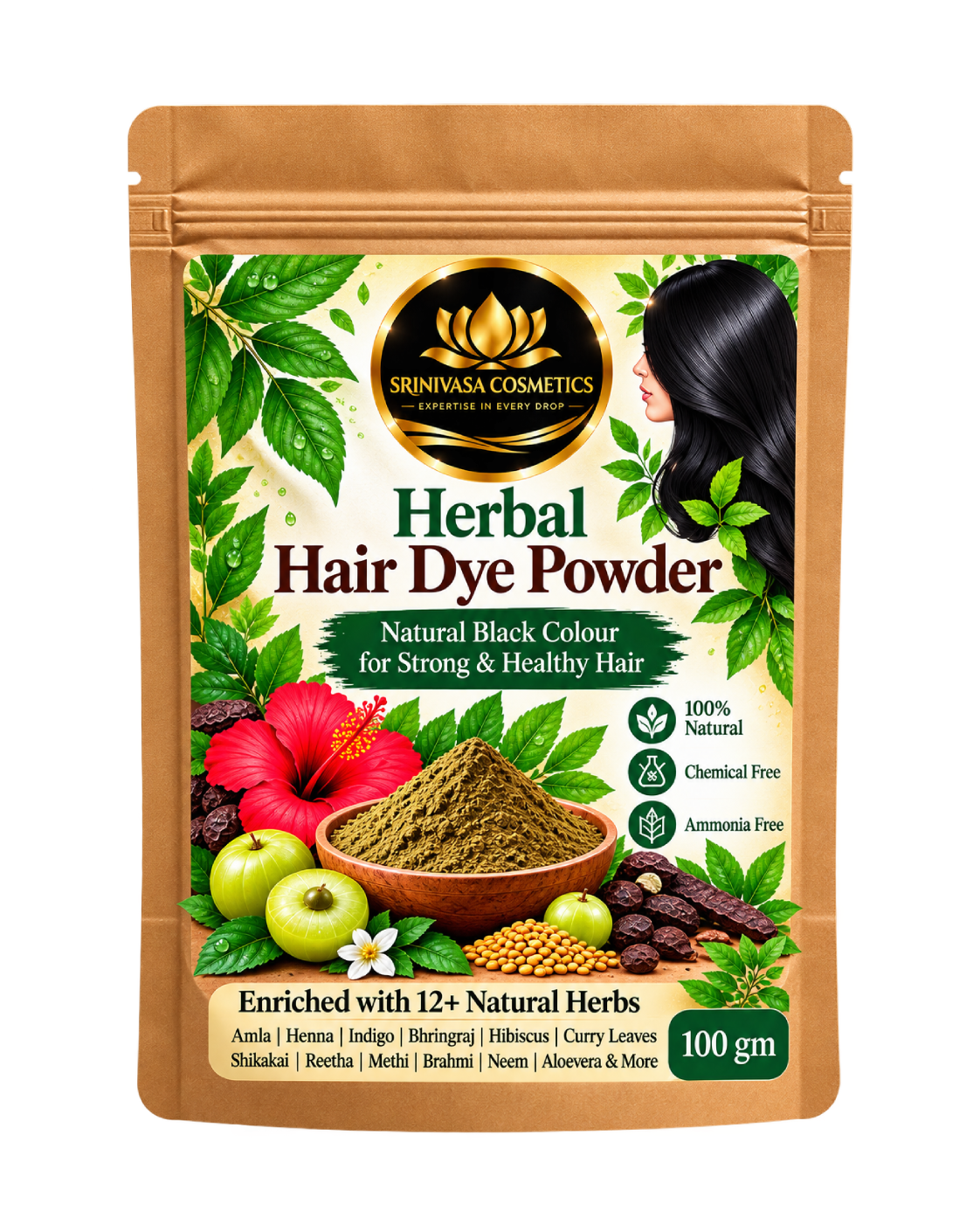 Herbal Hair Dye Powder-1 Herbal Hair Dye Powder-1