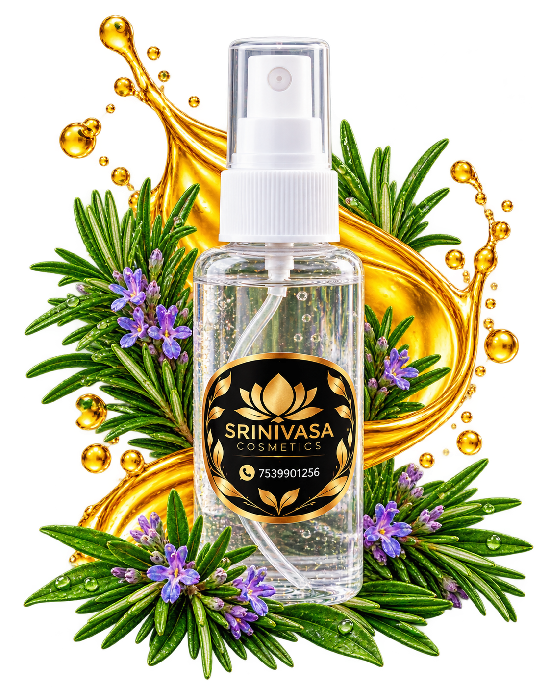 Rosemary Water Spray Bottle Rosemary Water Spray Bottle